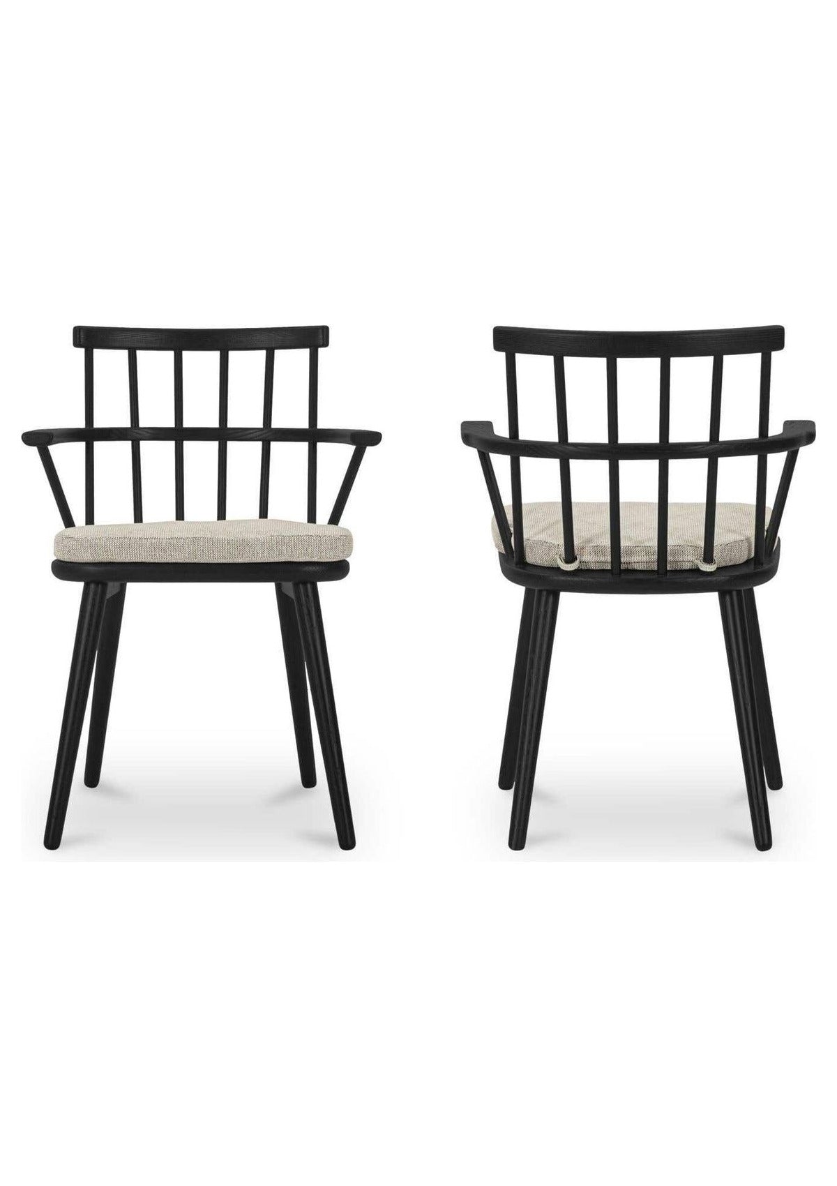 Keaton Dining Chair - Set of Two - Black