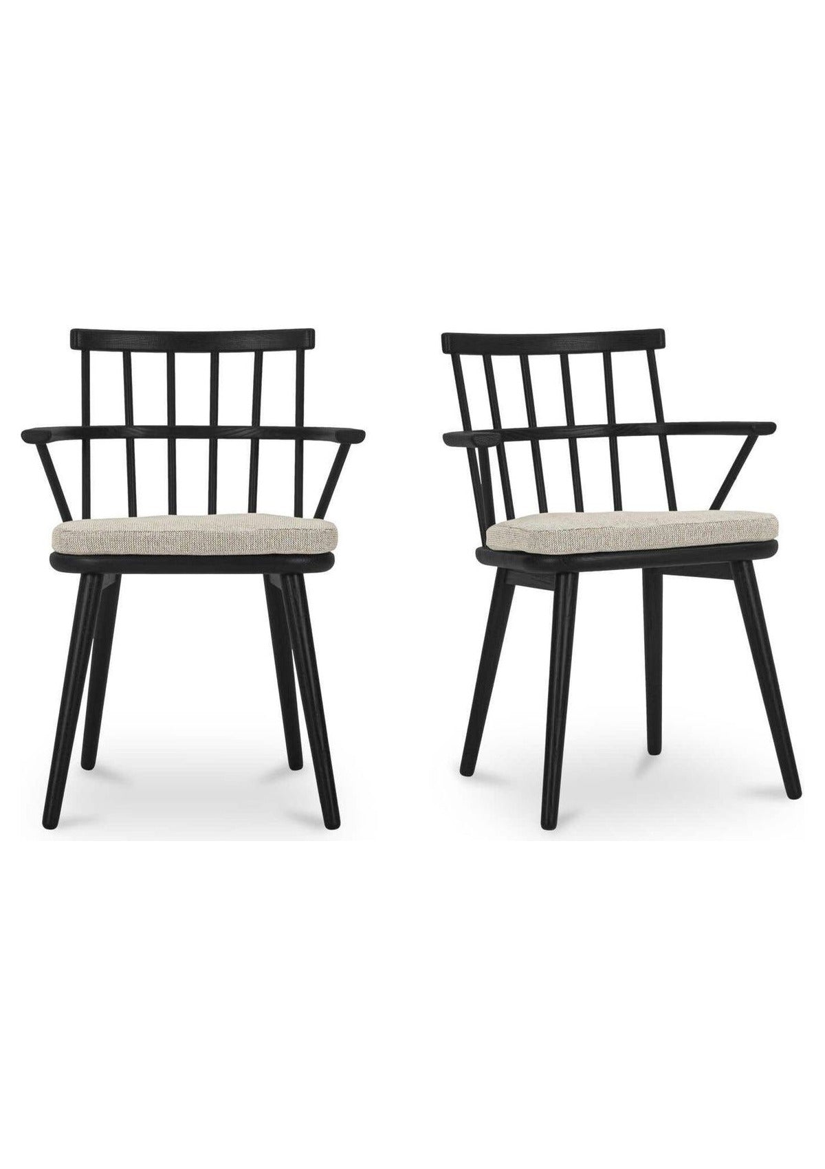 Keaton Dining Chair - Set of Two - Black
