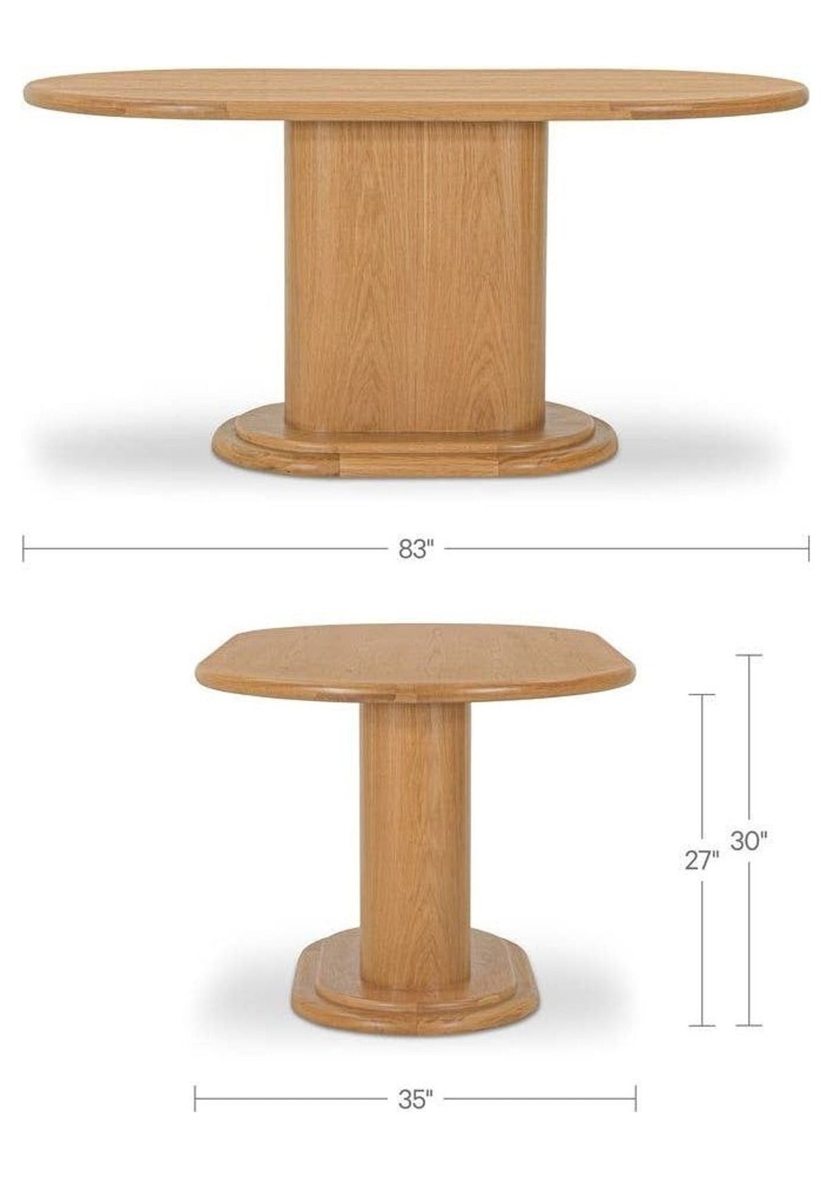 Roma Dining Table - Natural