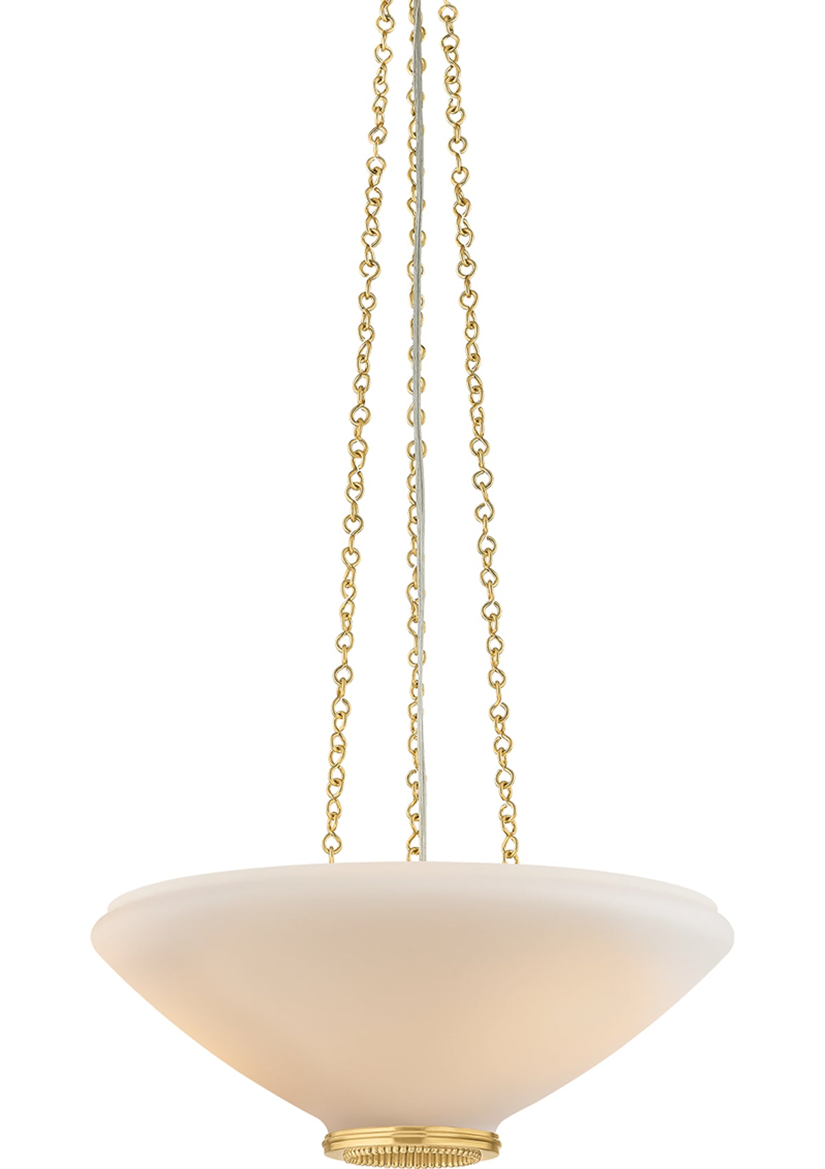Awosting Pendant – 17" W in Aged Brass