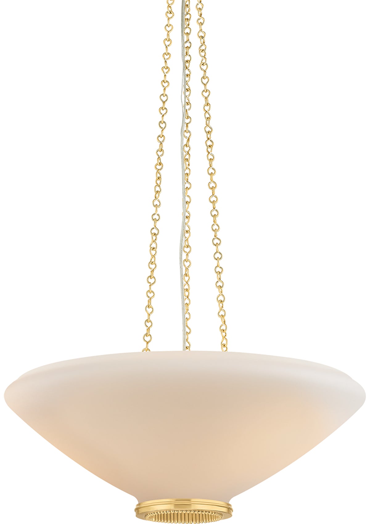 Awosting Pendant – 22" W in Aged Brass