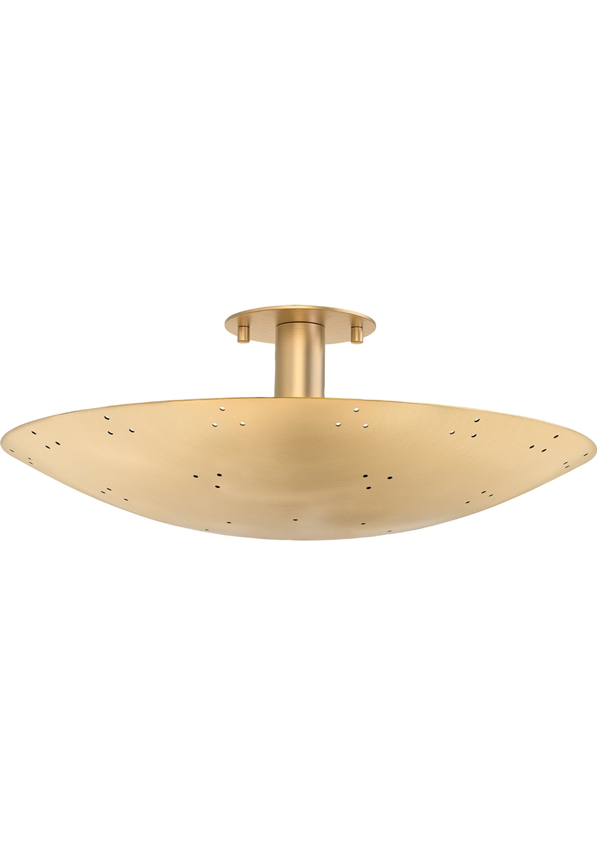 Bern Flush Mount – 18" W in Vintage Brass