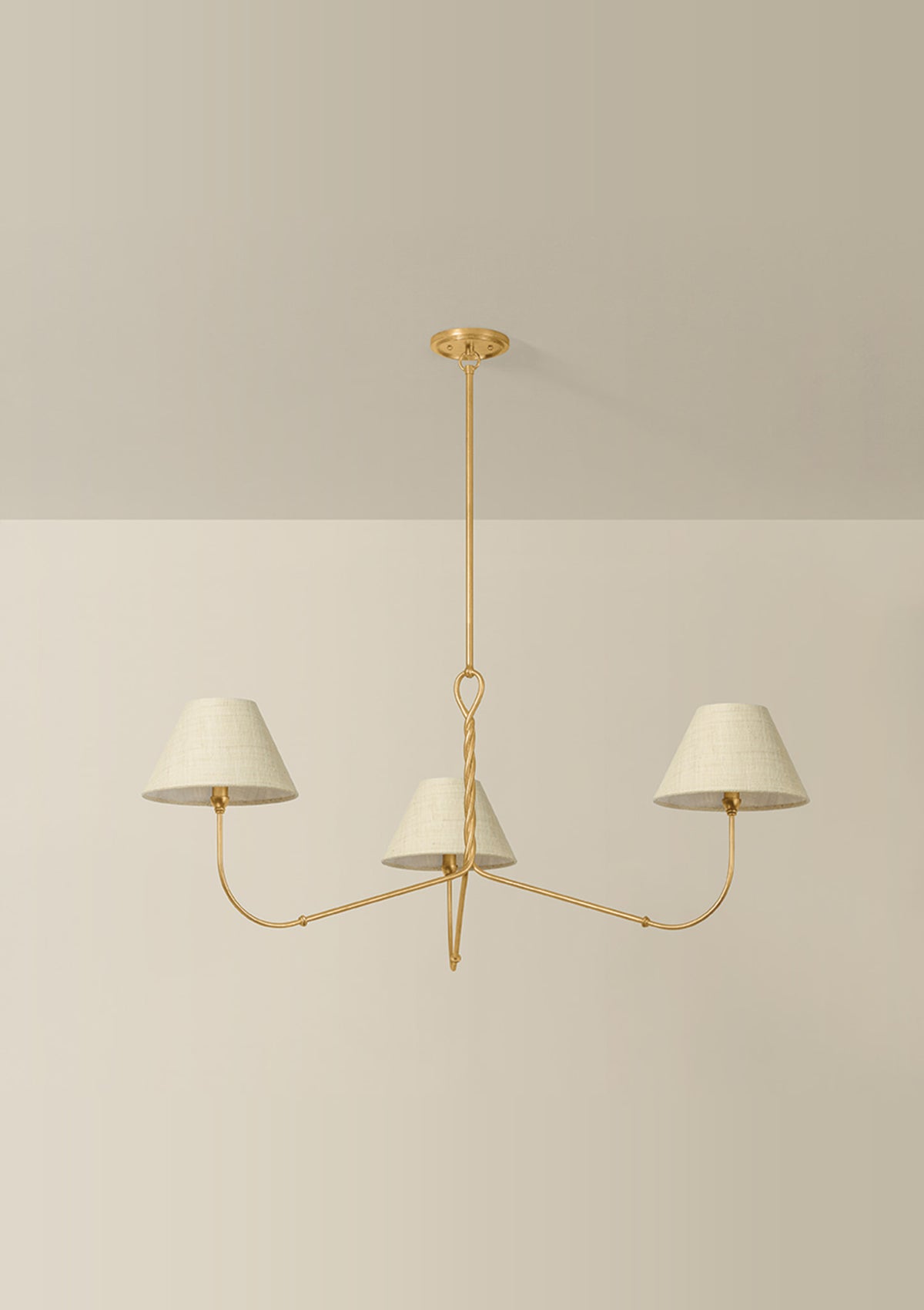 Dekalb Chandelier in Vintage Gold Leaf