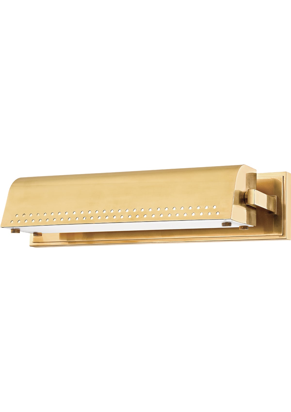 Garfield Picture Light – 15.5" W in Aged Brass
