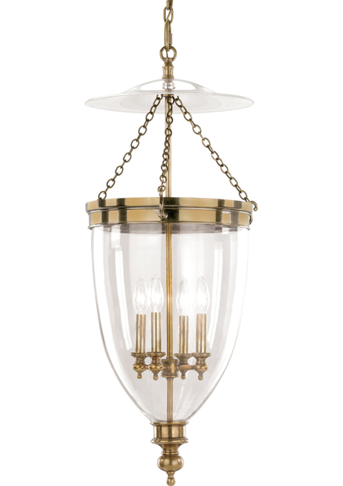 Hanover Pendant in Aged Brass