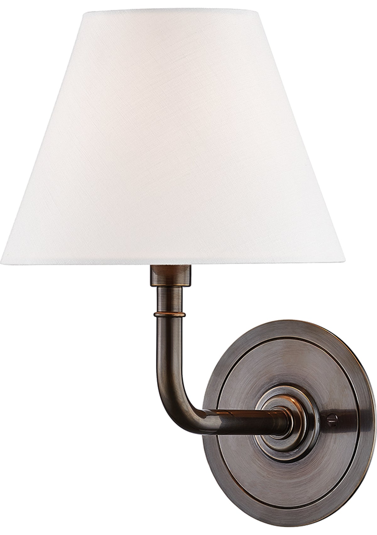 Signature No.1 Wall Sconce – 8" W in Distressed Bronze