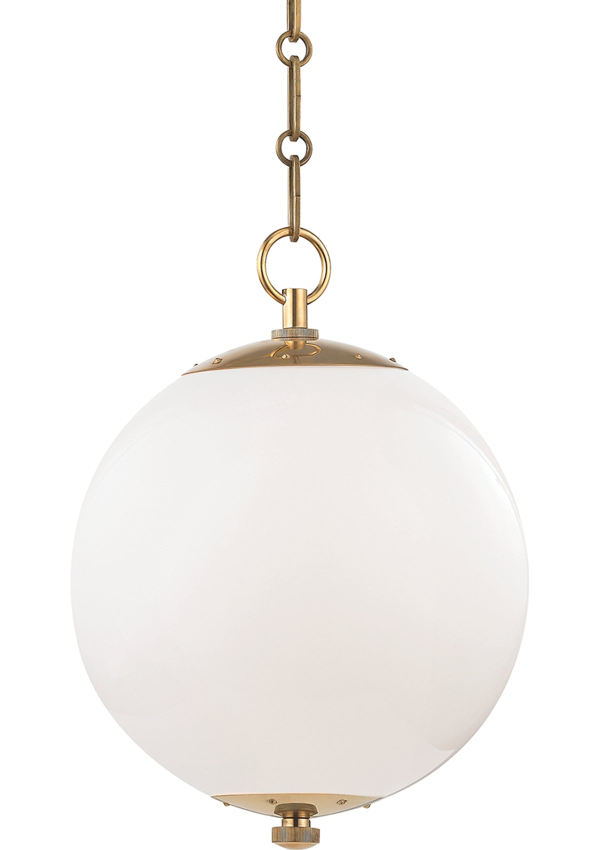 Sphere No.1 Pendant – 11.25" W in Polished Nickel