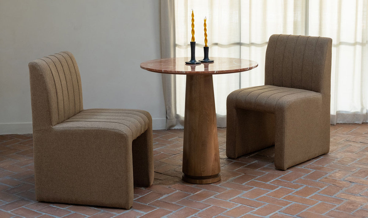 Sage Cafe Table Rosso Alicante Red Marble - Alicante Marble