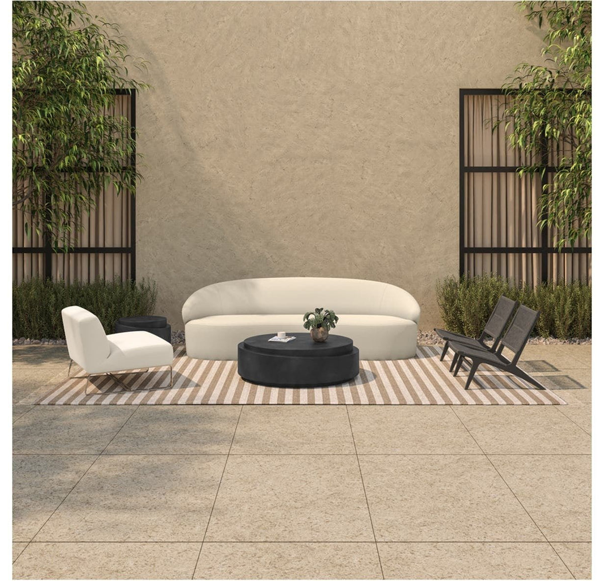 Cosmo Outdoor Coffee Table - Black