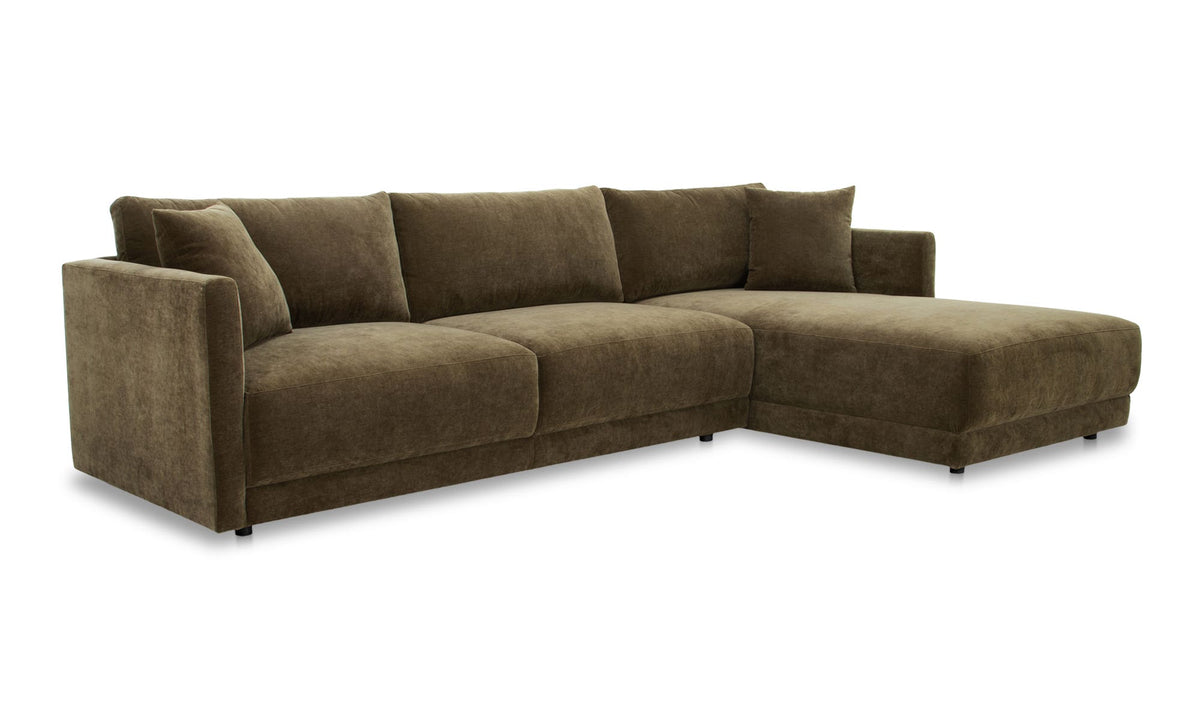 Bryn Sectional Right Heritage Cedar Green - Heritage Green