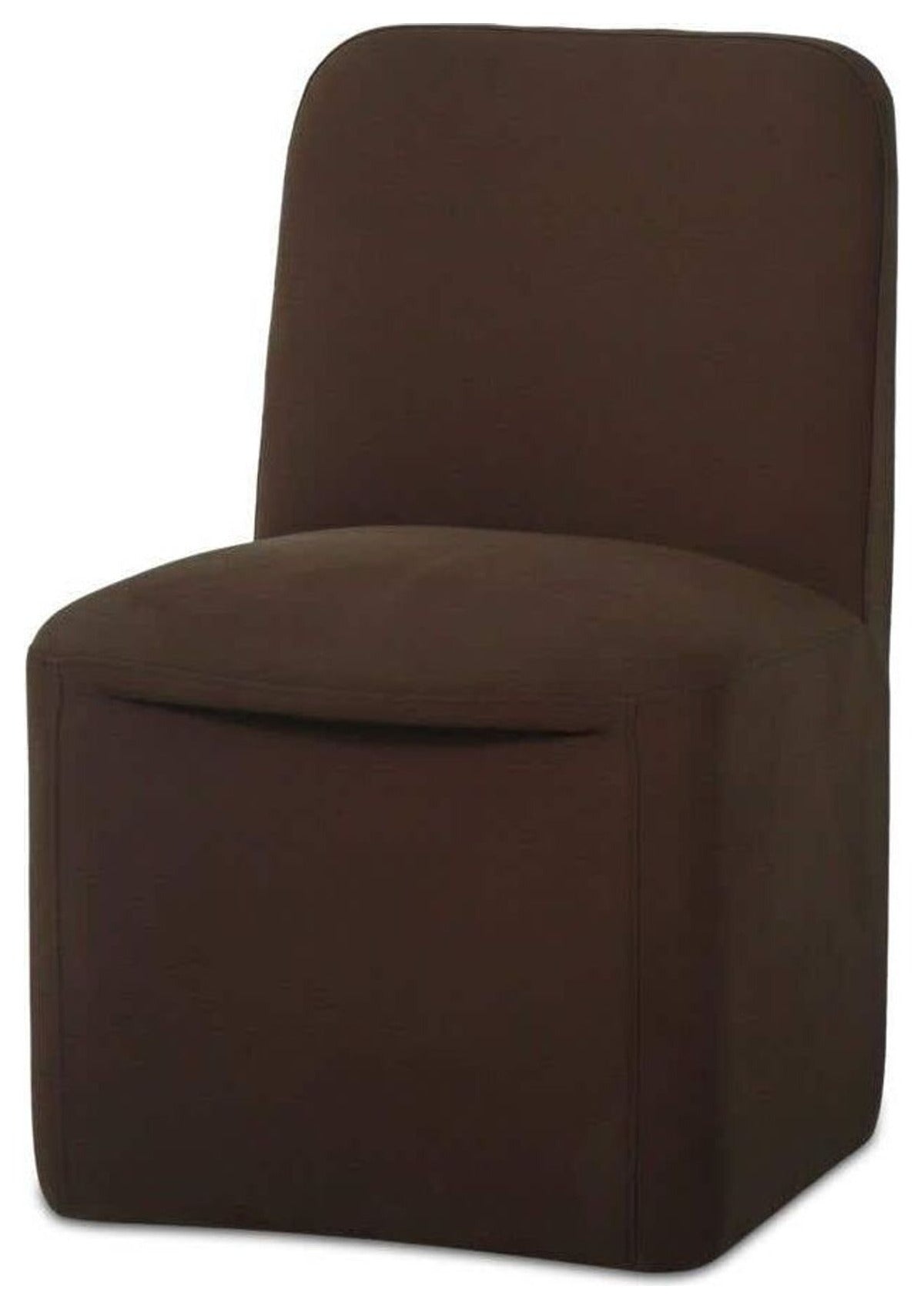 Bent Rolling Dining Chair - Set of Two - Dark Brown