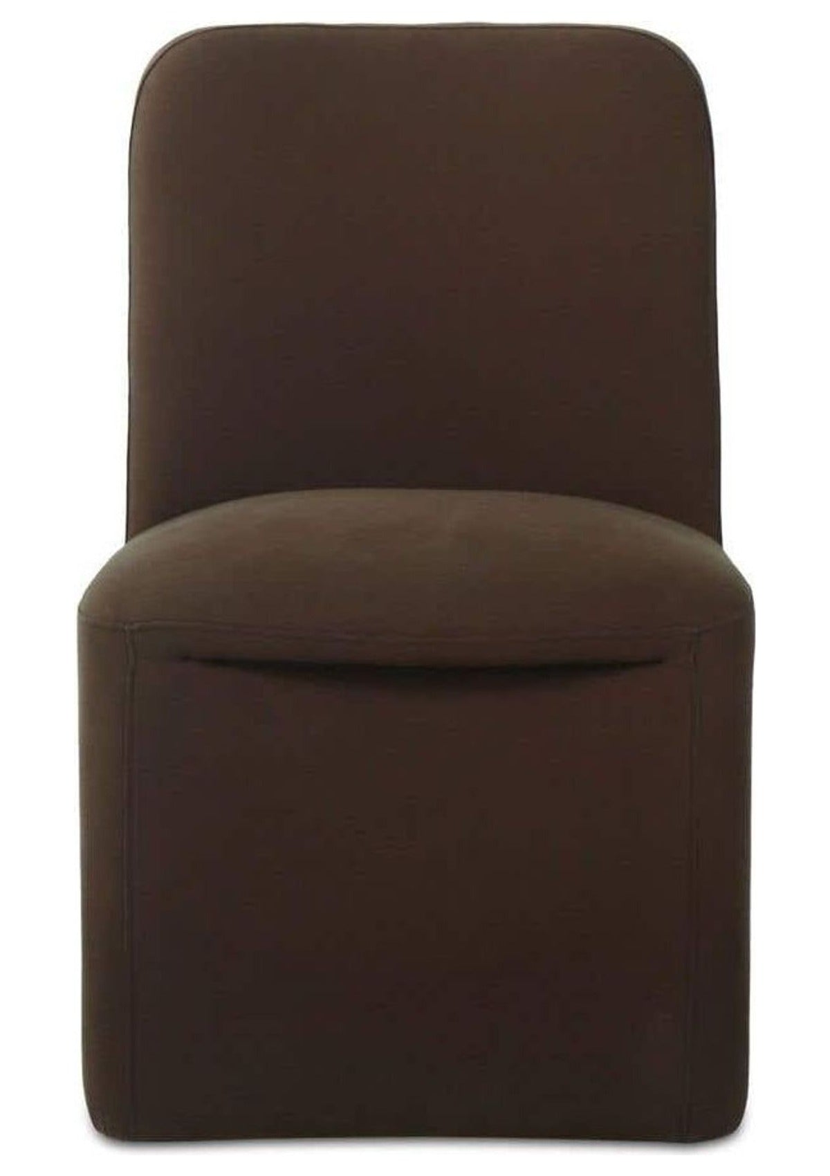 Bent Rolling Dining Chair - Set of Two - Dark Brown