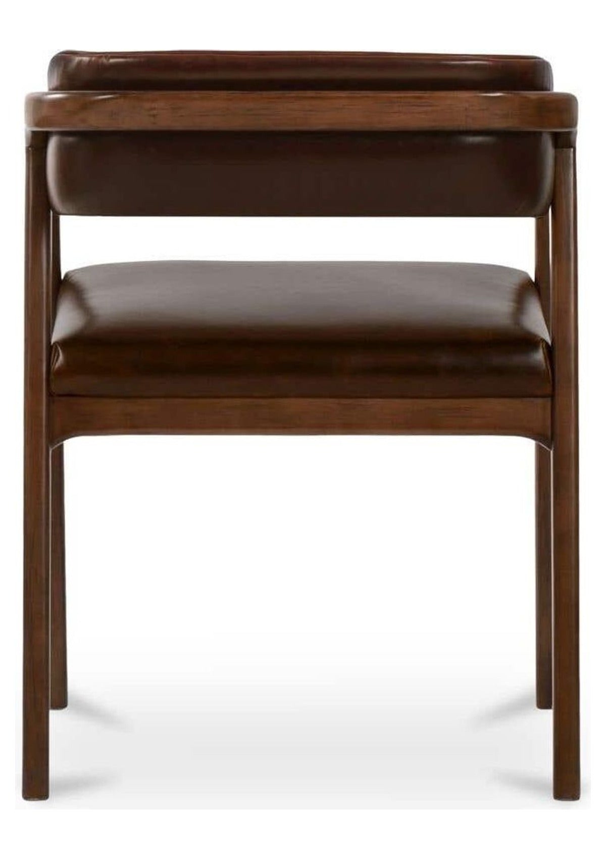 Calder Dining Chair - Dark Brown Leather
