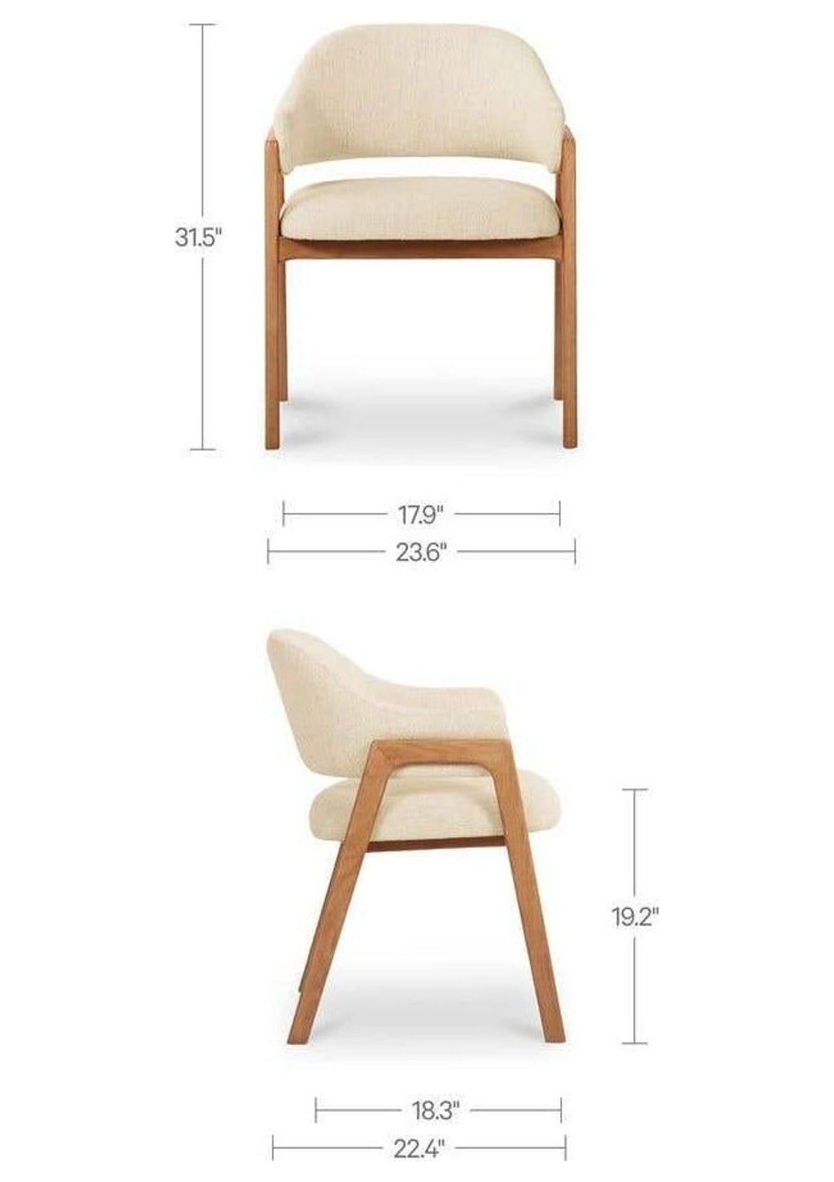 Halden Dining Chair - Flecked Beige