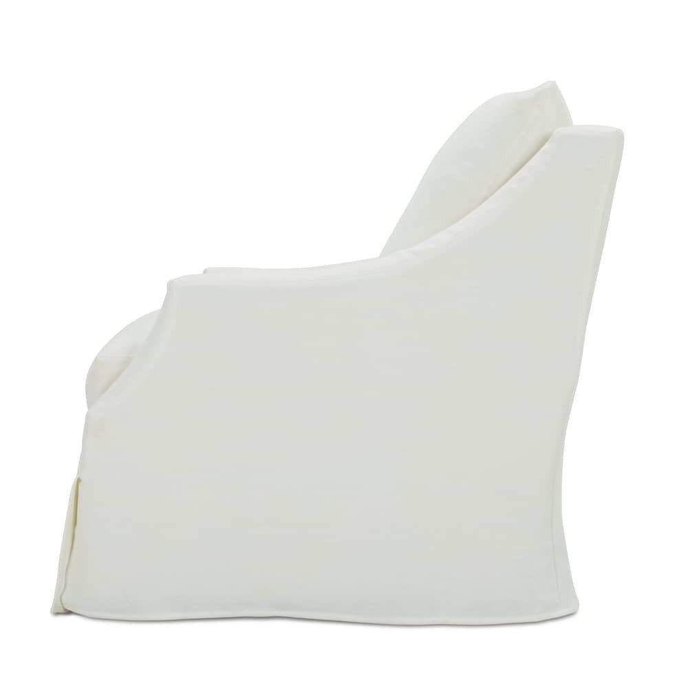 Kara Slipcovered Swivel Chair