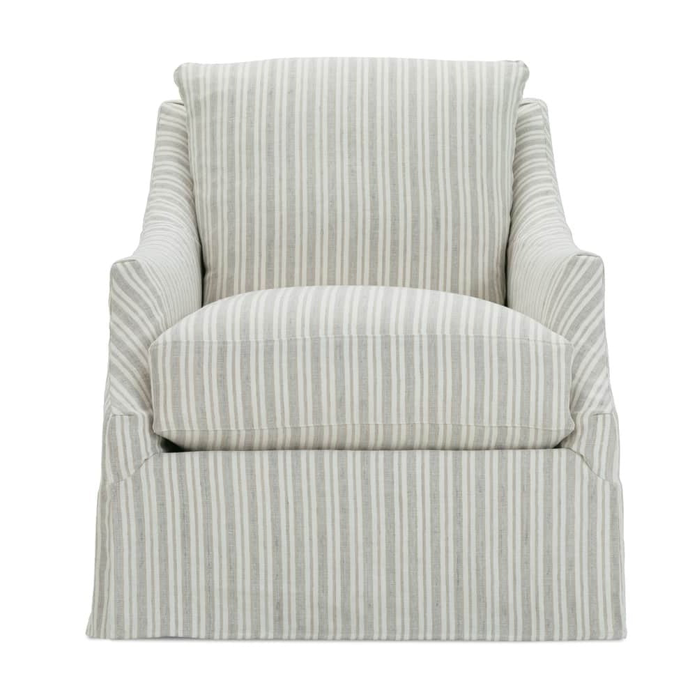 Kara Slipcovered Swivel Chair