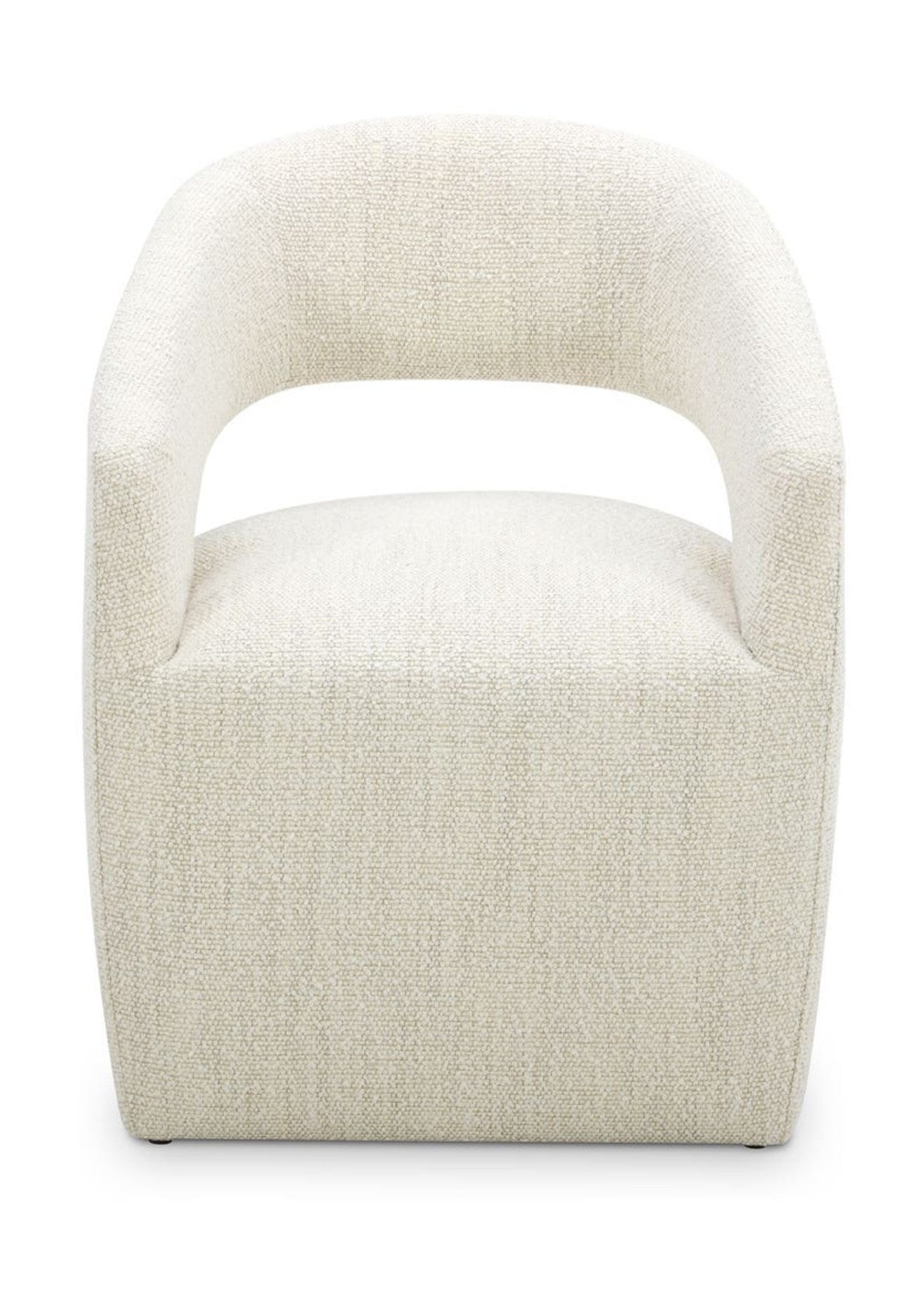Barrow Rolling Dining Chair - White Mist