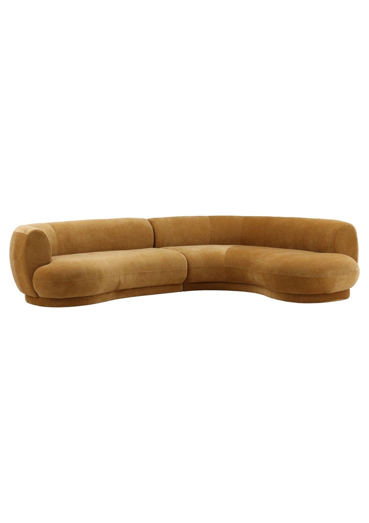 Lake Chaise Sectional - Ochre / Right Facing Chaise