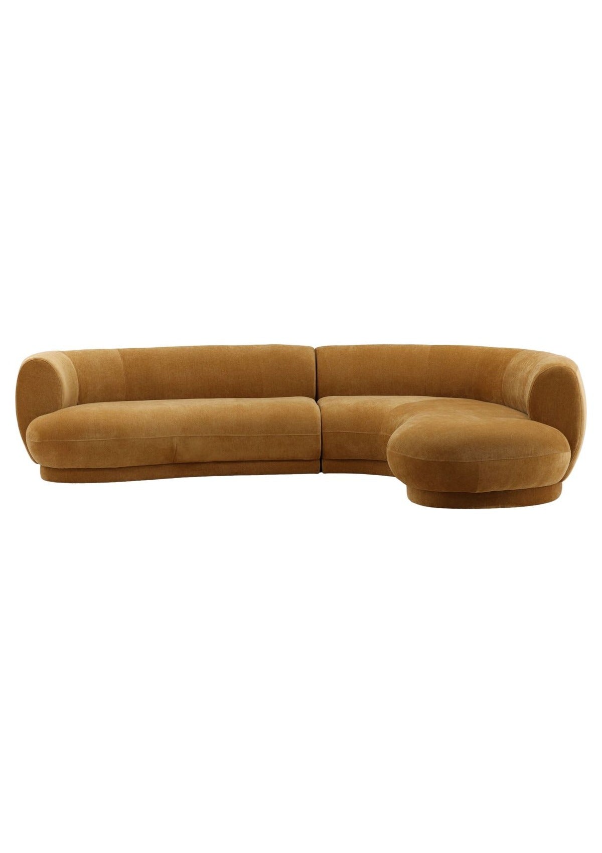 Lake Chaise Sectional - Ochre / Right Facing Chaise