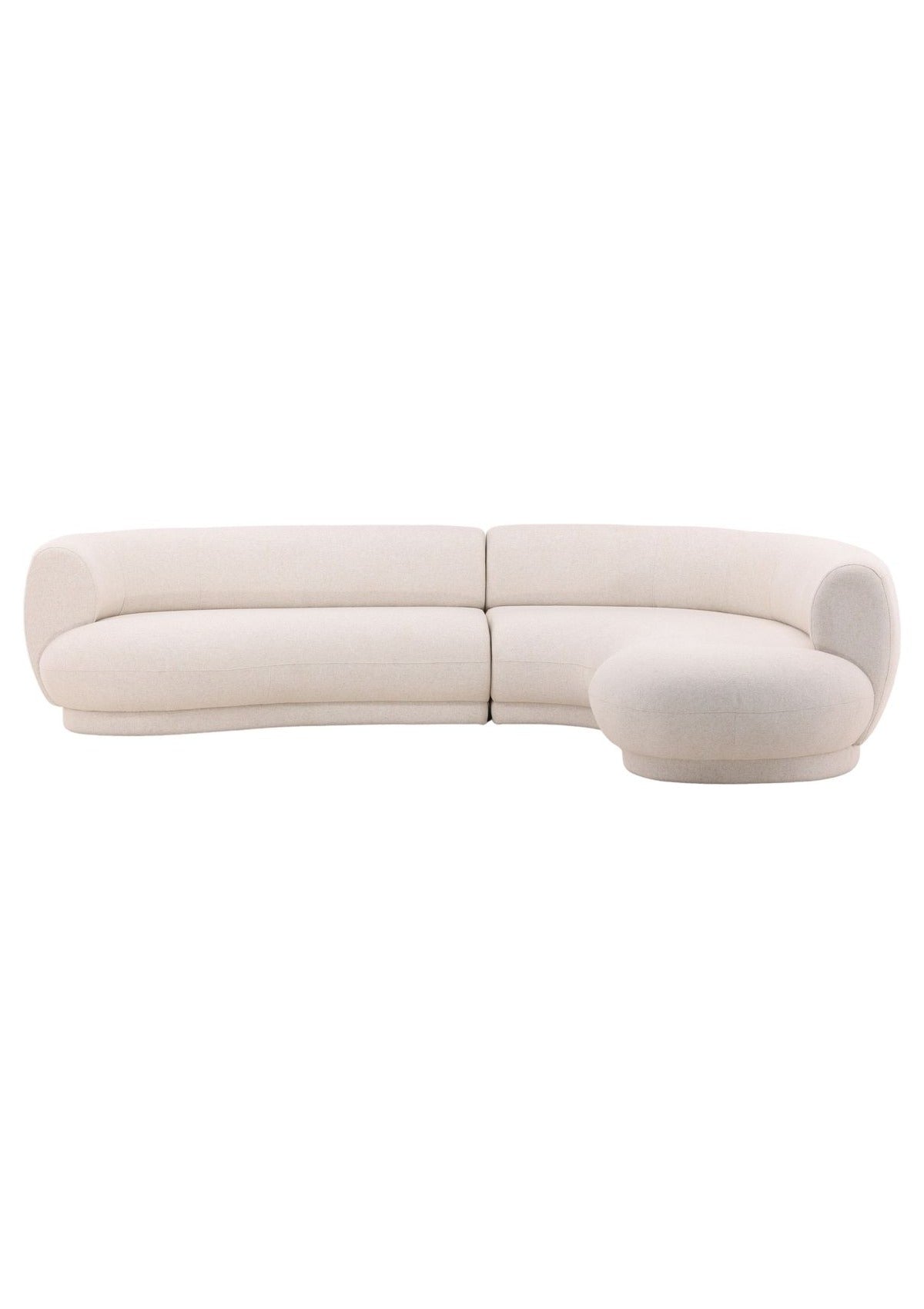 Lake Chaise Sectional - Cream / Right Facing Chaise