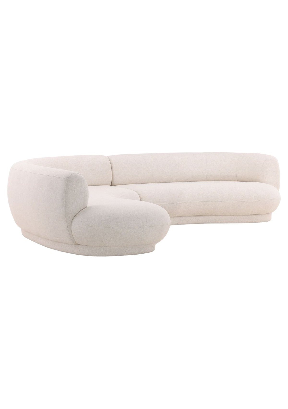 Lake Chaise Sectional - Cream / Left Facing Chaise
