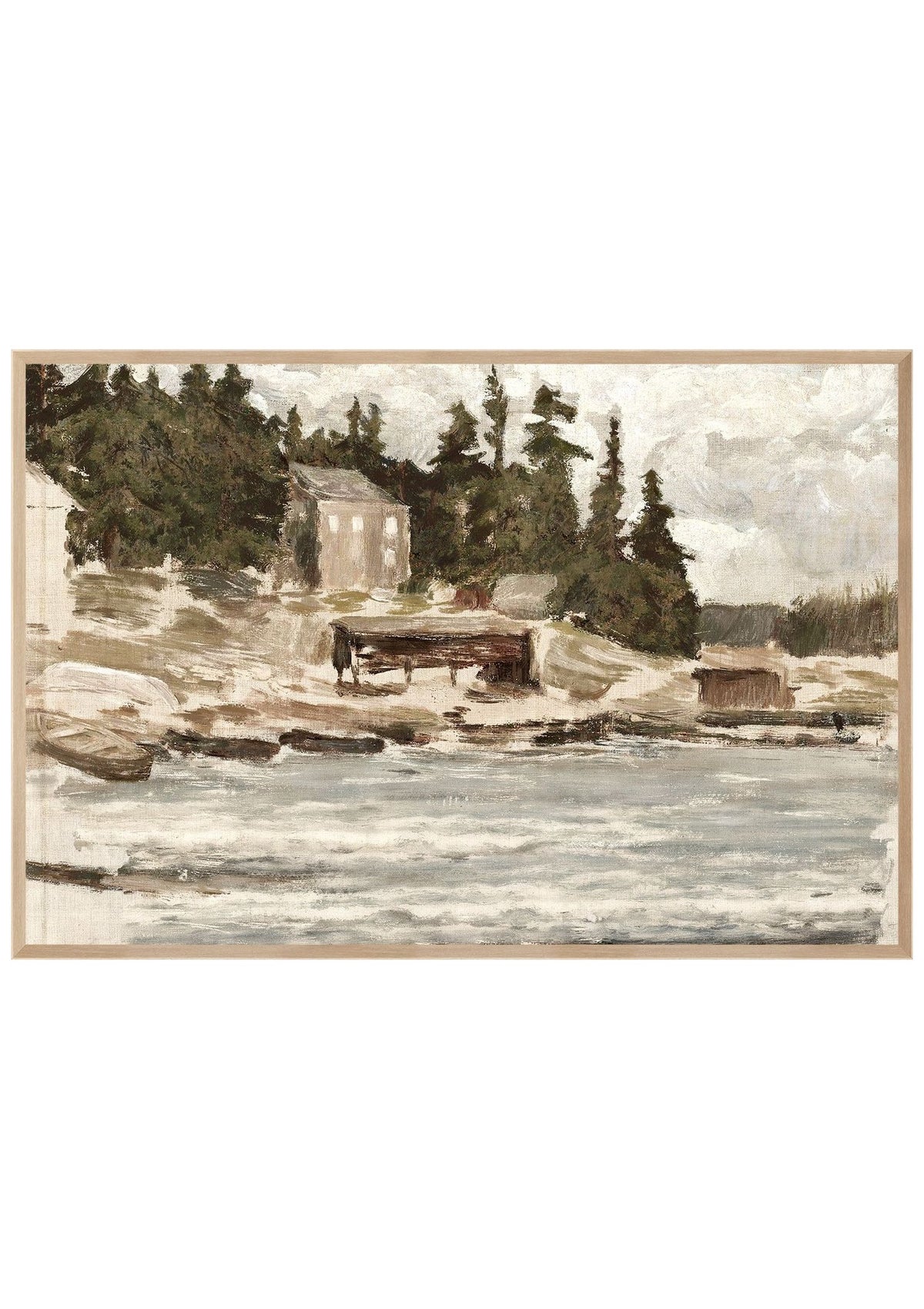 Lakeside Sketch C. 1885 – Large