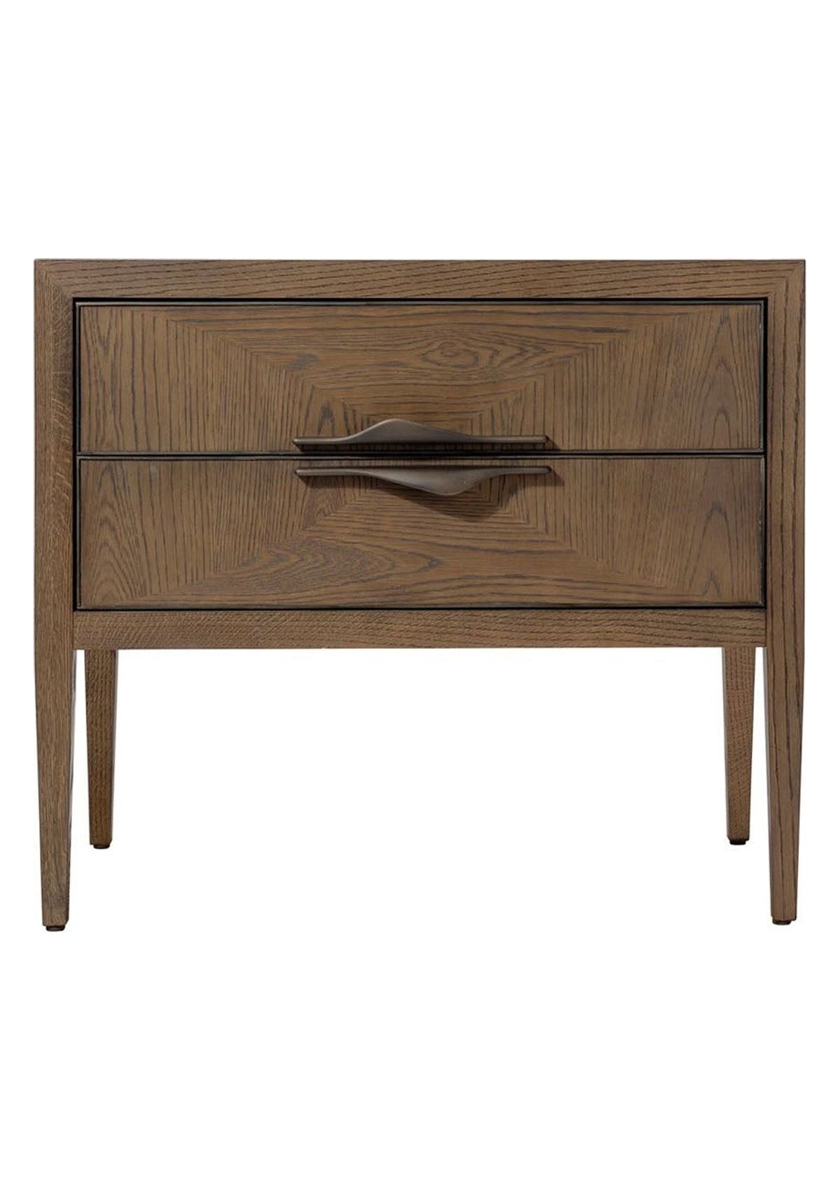 Landmark Two Drawer Nightstand in Brown