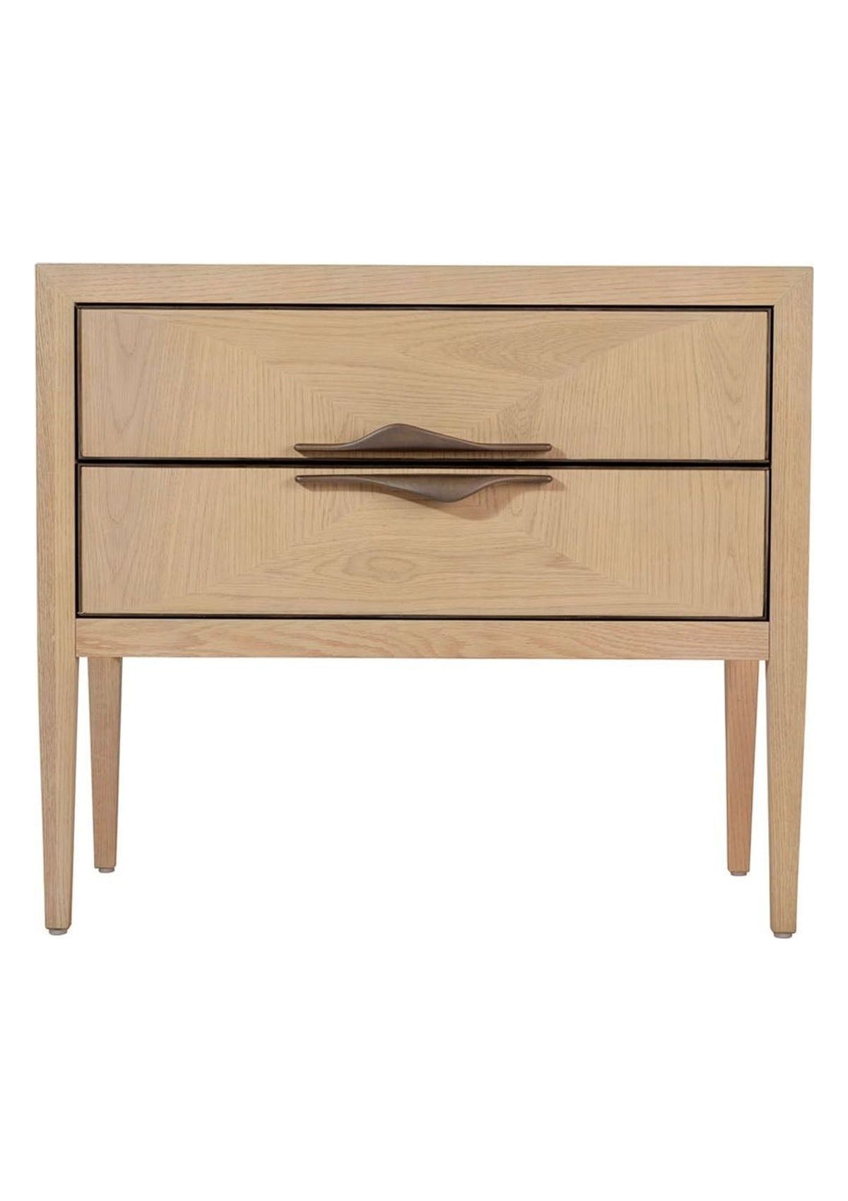Landmark Two Drawer Nightstand in Natural