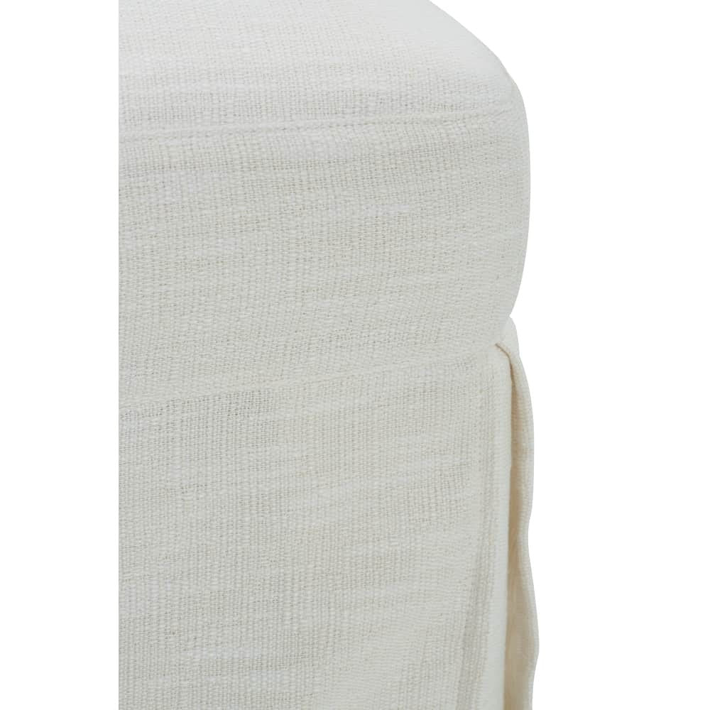 Madeline Slipcovered Ottoman