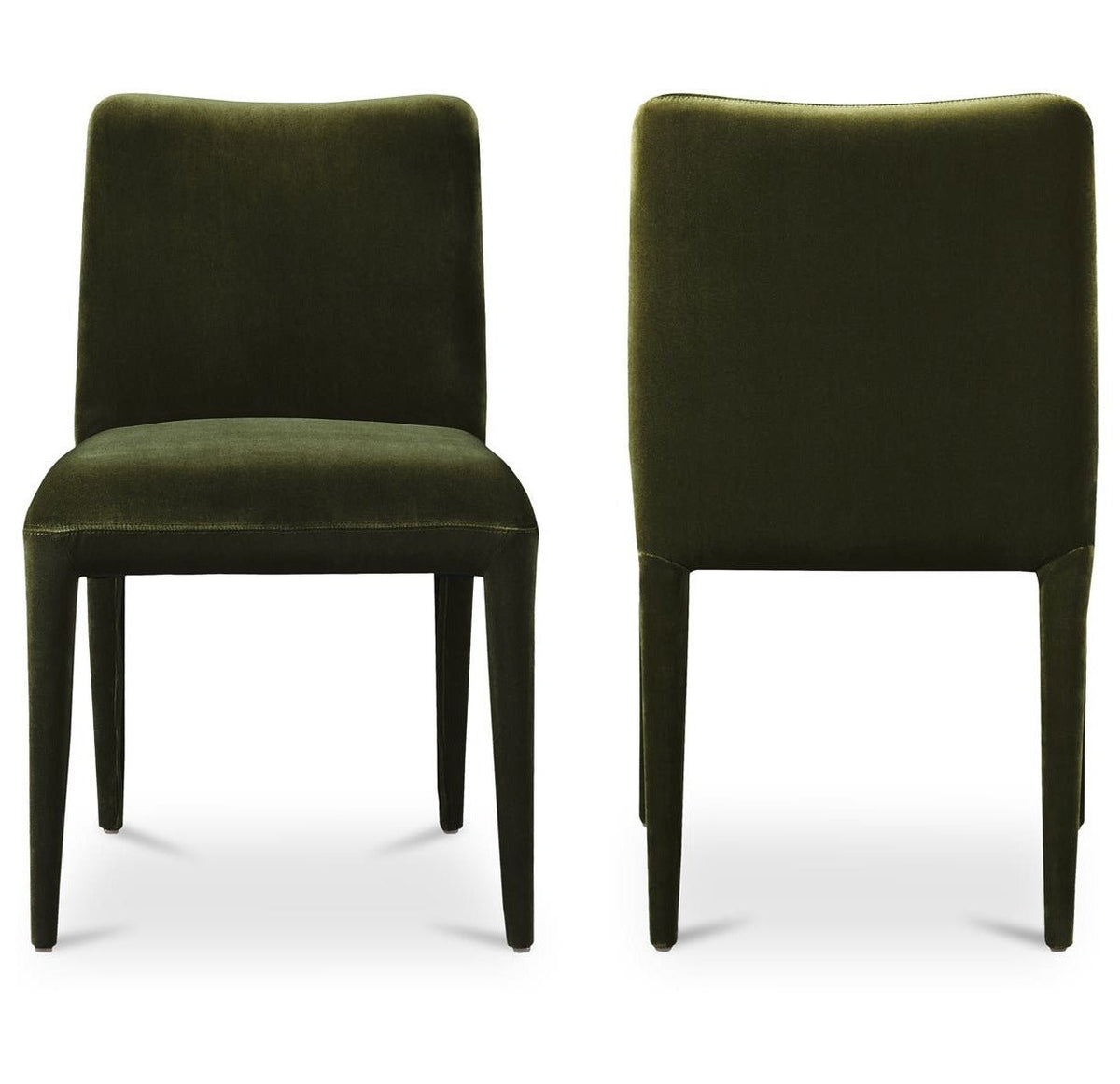 Calla Dining Chair - Set of Two - Green Velvet