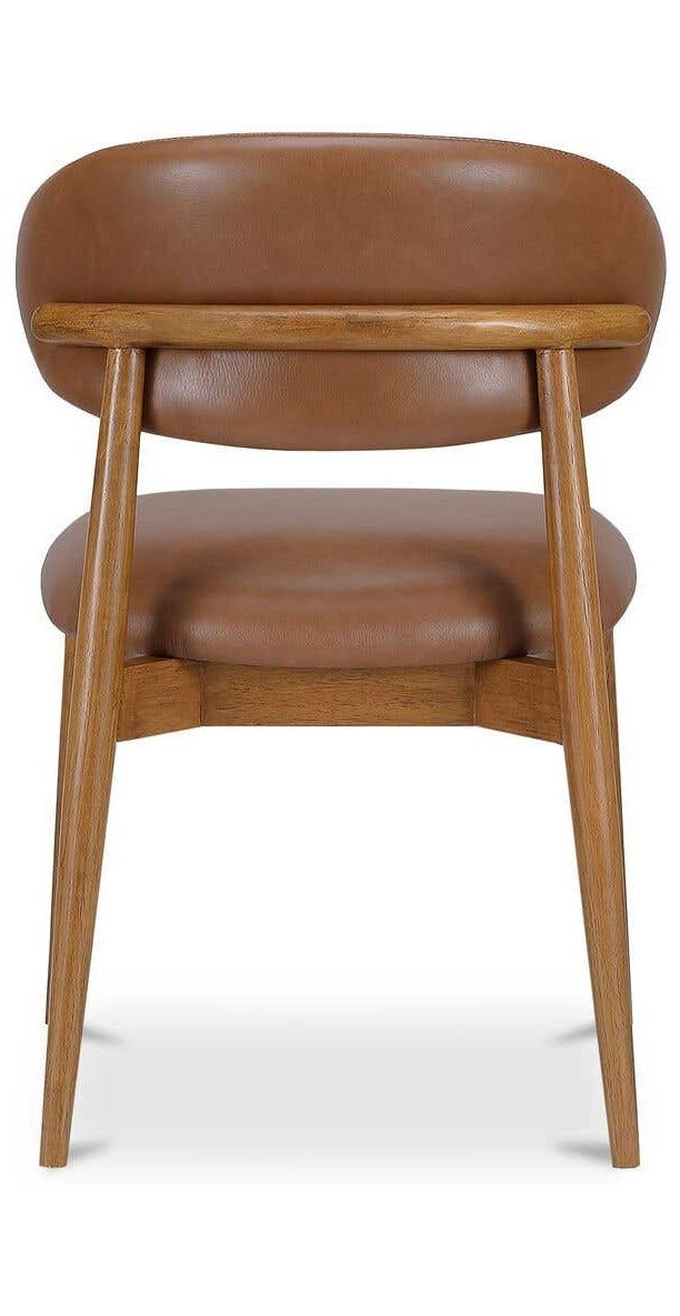 Ellie Dining Chair Leather - Brown