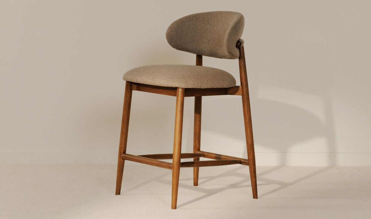 Ellie Counter Stool - Light Brown