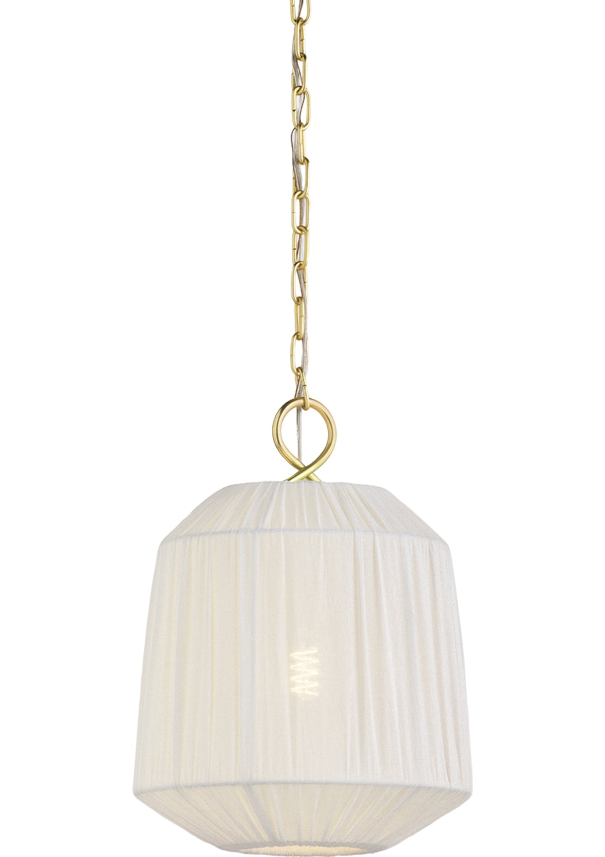 Amanza Pendant – 11.5" W in Aged Brass