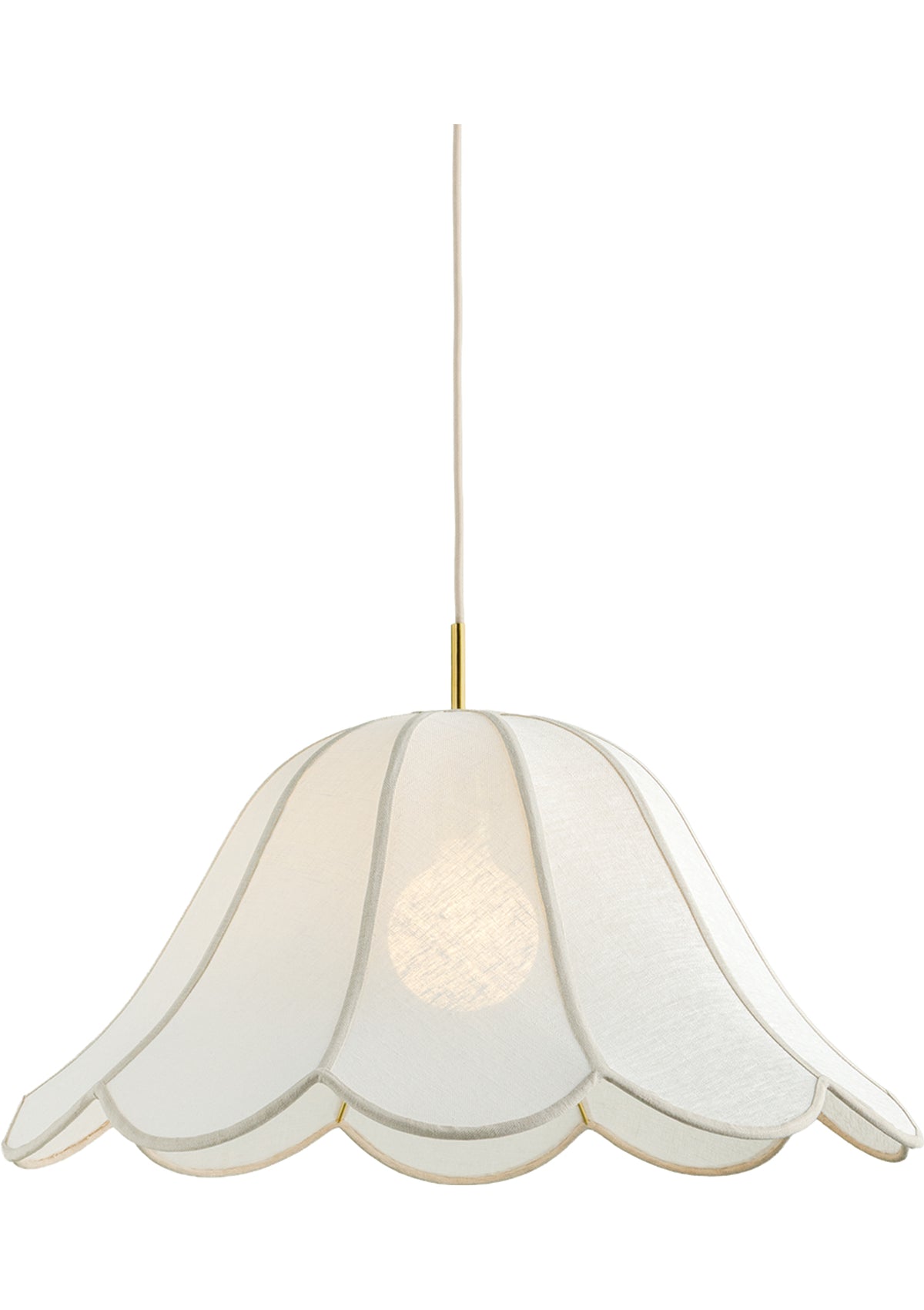 Dara Pendant – 30" W in Aged Brass