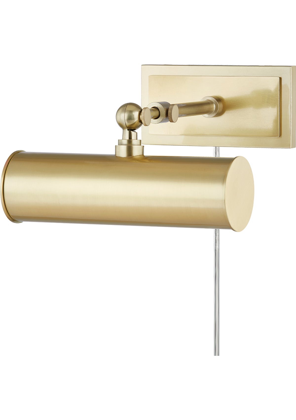 Holly Plug-In Picture Light – 8.25" W in Aged Brass