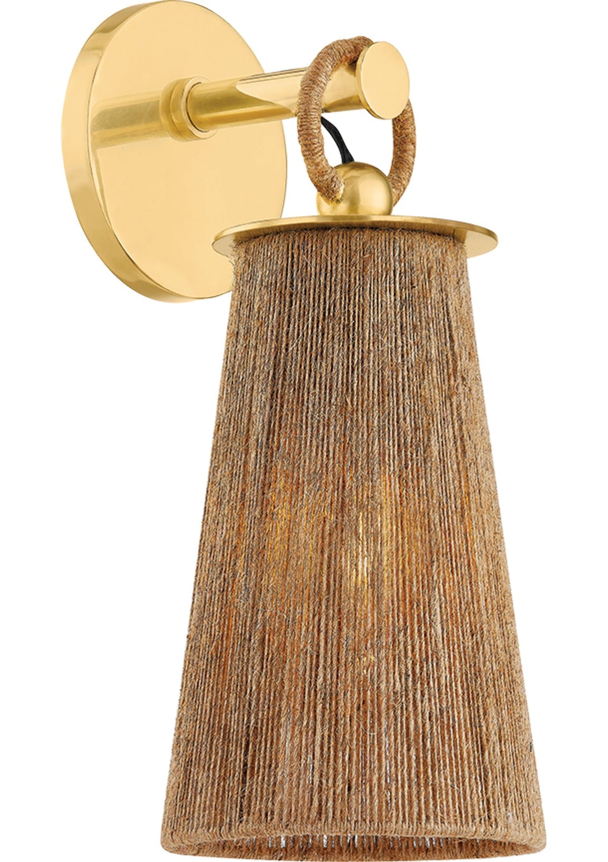 Lauz Wall Sconce in Aged Brass