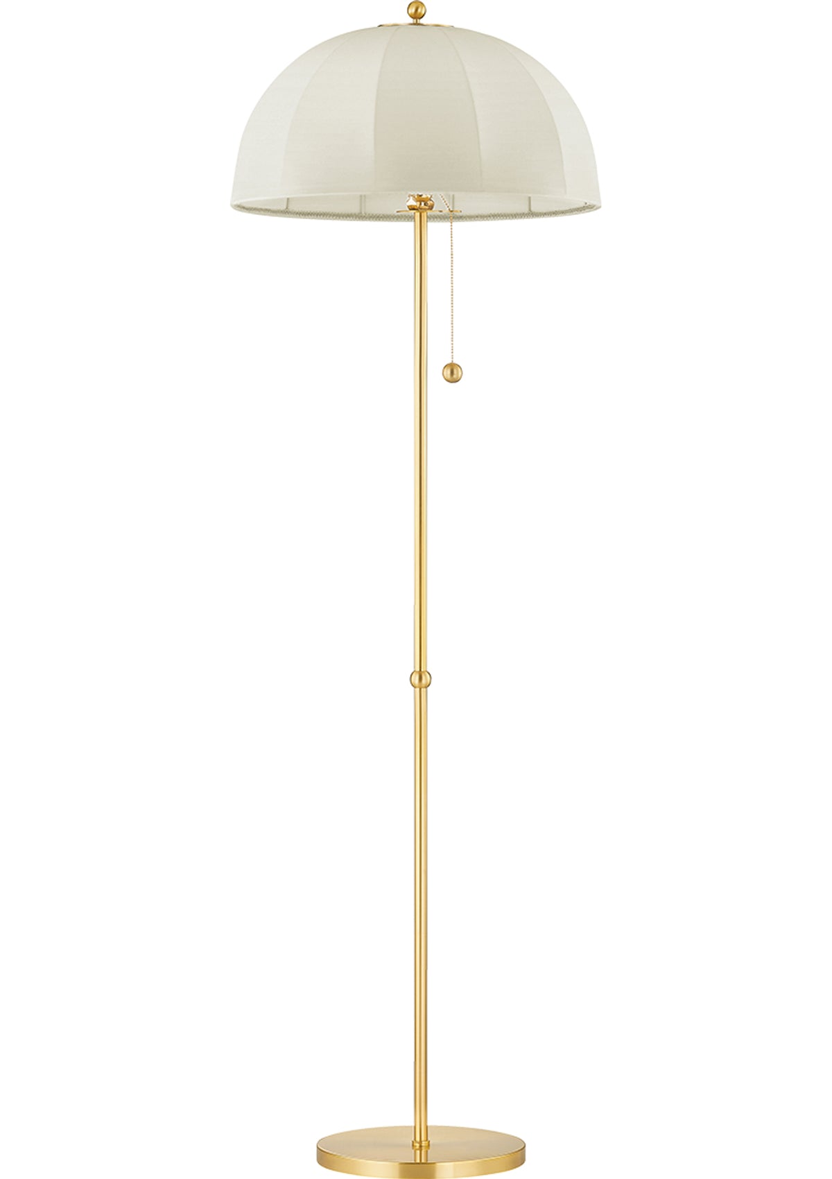 Meshelle Floor Lamp in Aged Brass