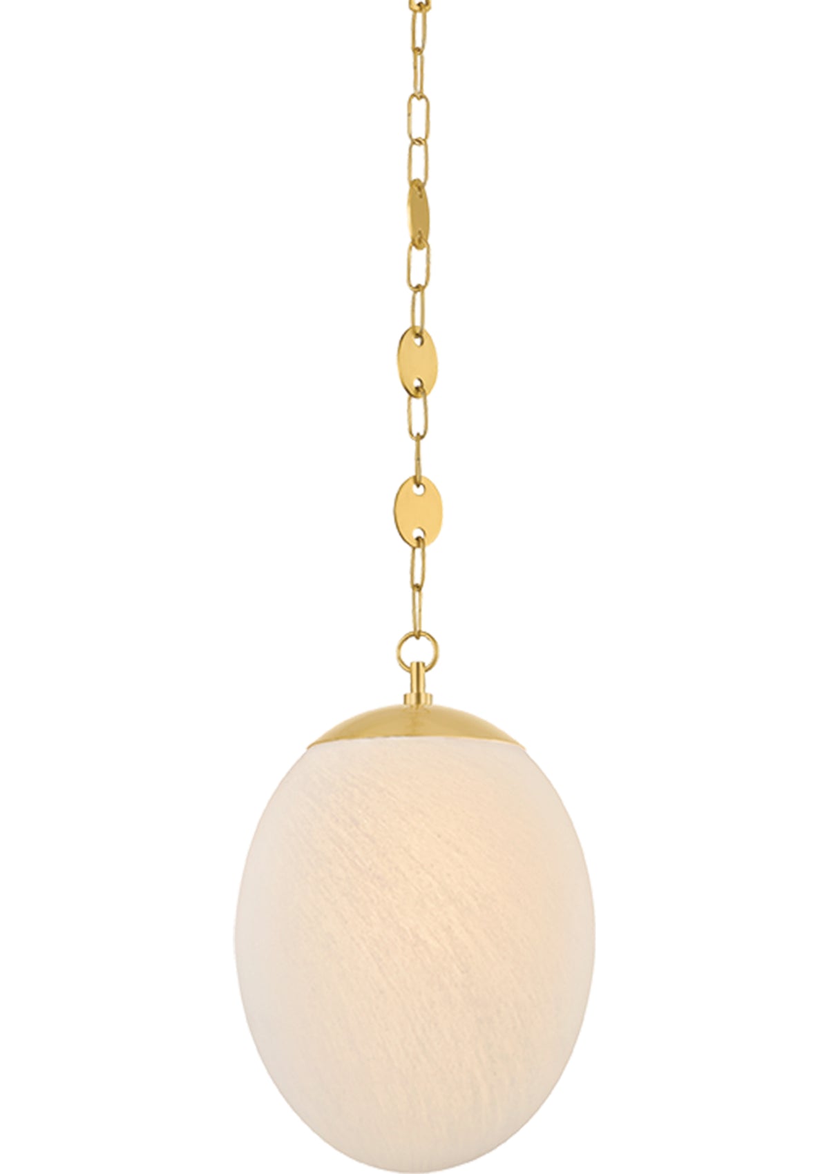 Nell Pendant – 12" W in Aged Brass