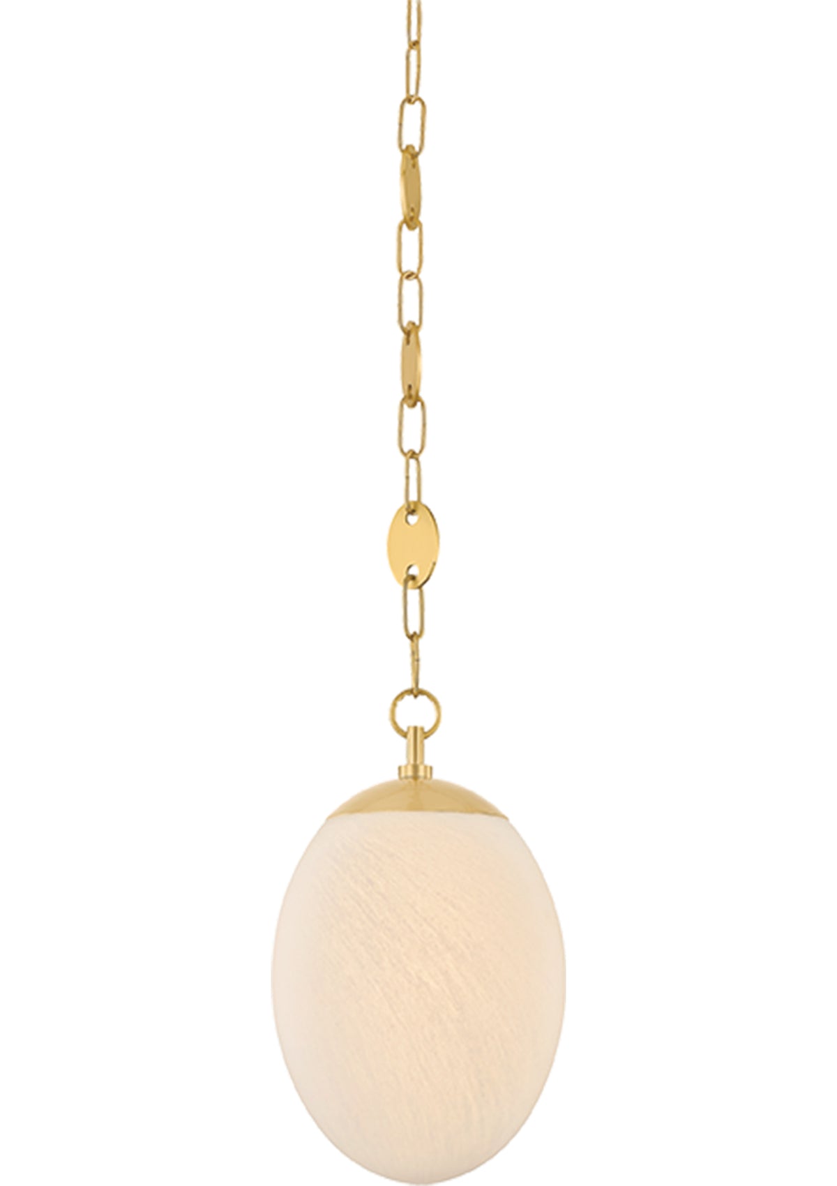 Nell Pendant – 8.25" W in Aged Brass