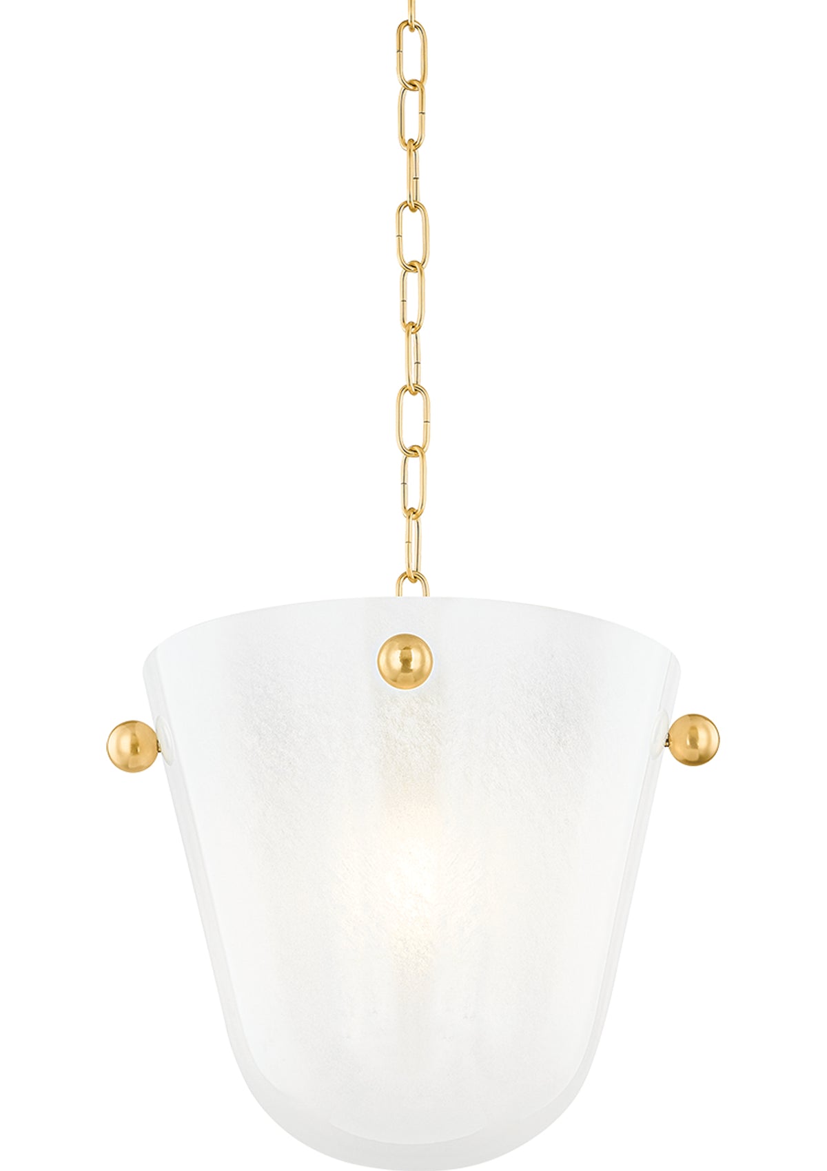Rima Pendant in Aged Brass