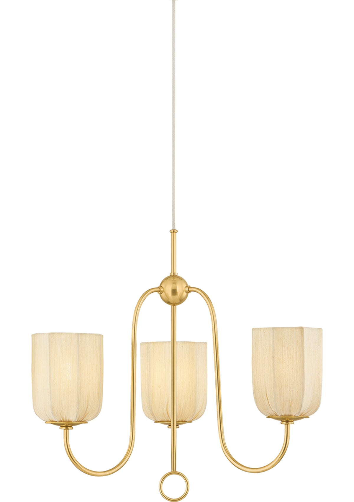 Samantha Chandelier in Aged Brass