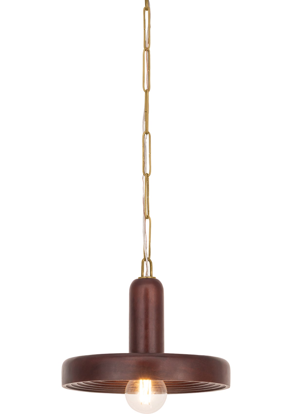 Scheana Pendant in Aged Brass