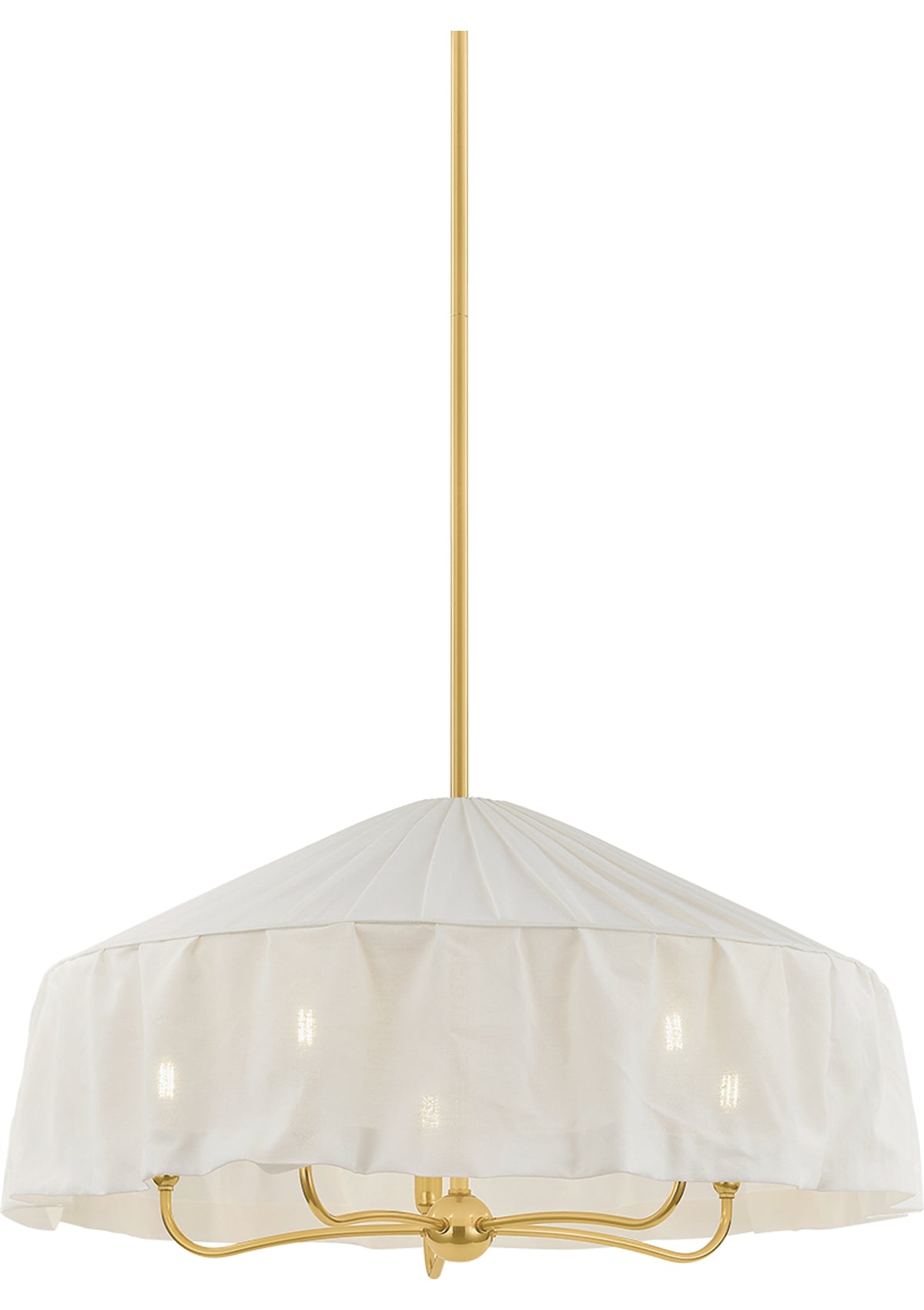 Shivonne Chandelier – 34" W in Aged Brass