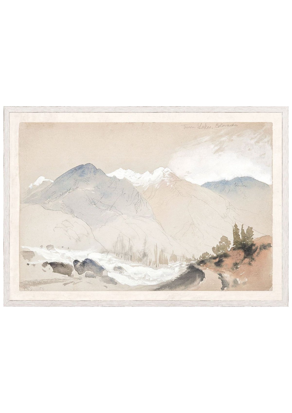 Moran – Twin Lakes, Colorado C. 1888