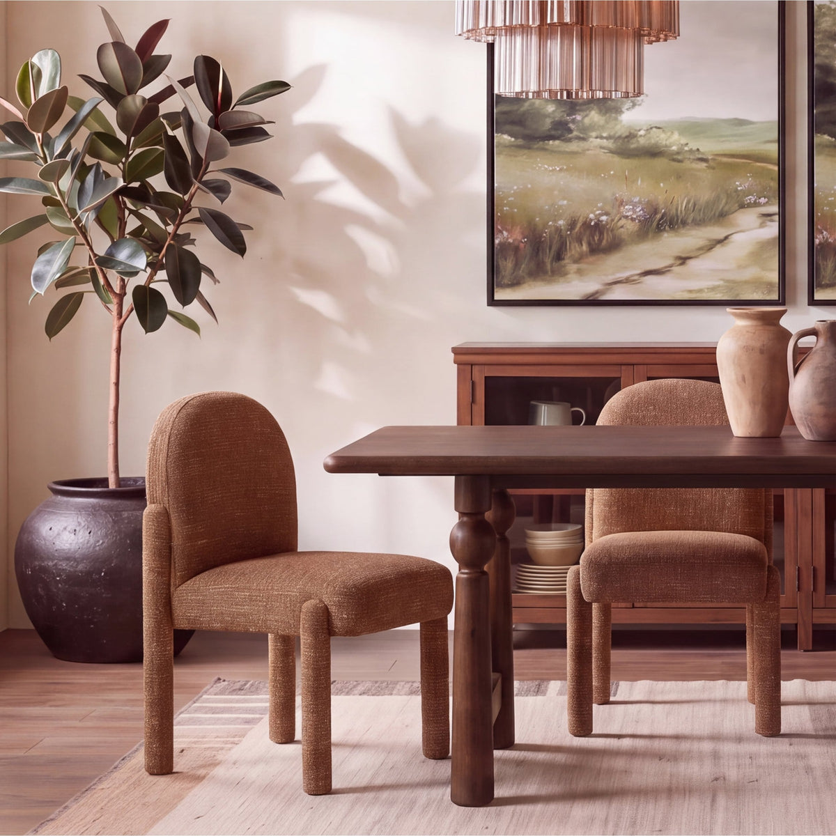 Nethan Dining Table - Brown