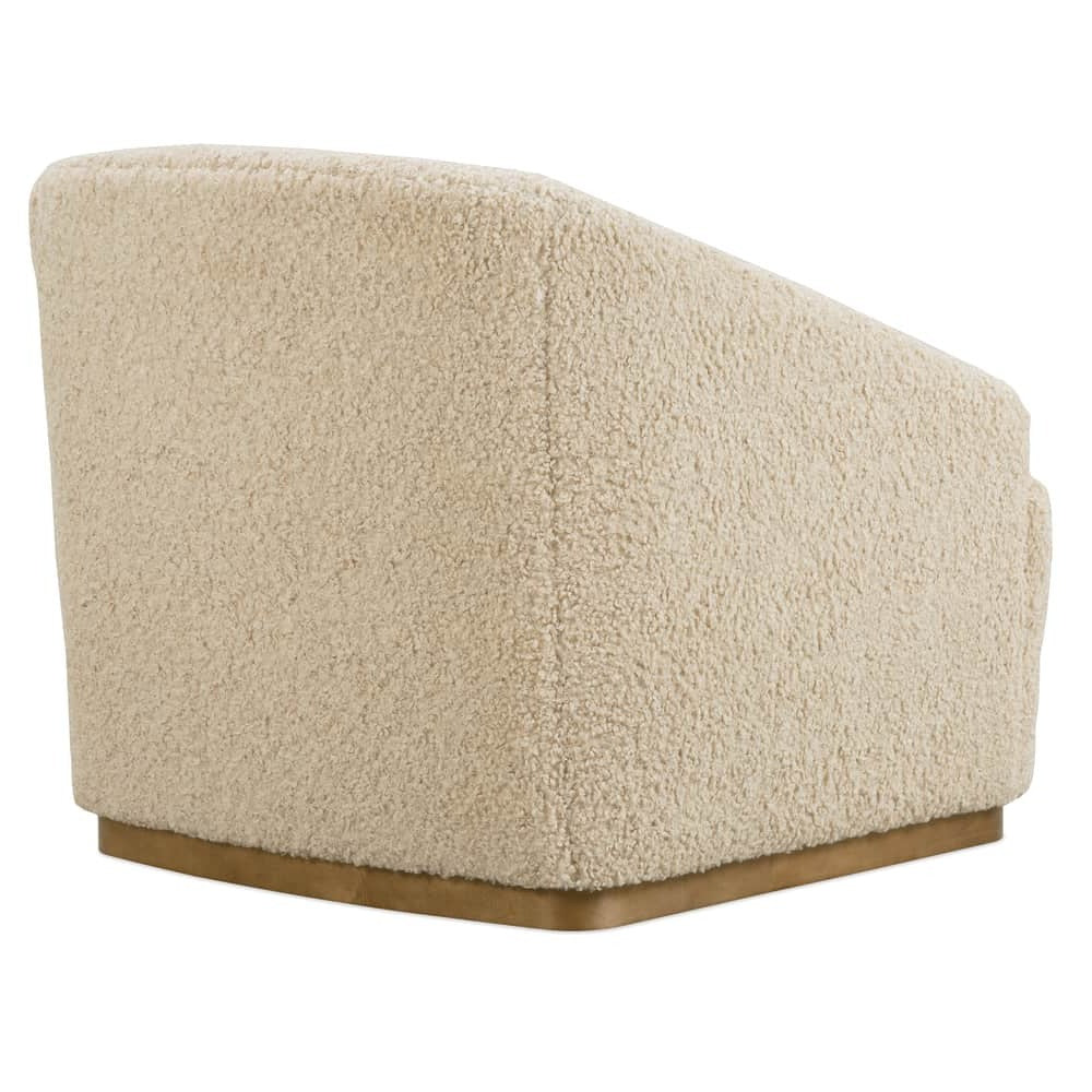 Neutral Boucle Bernie Swivel Chair