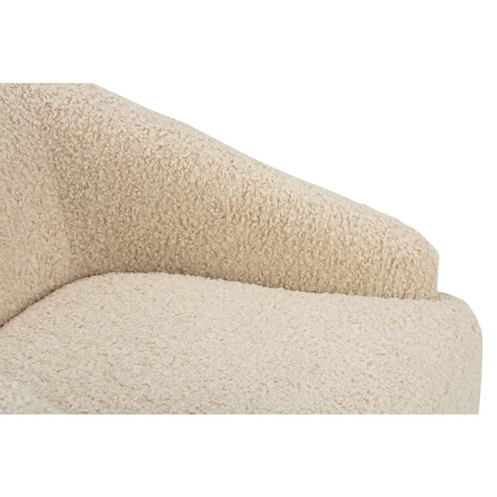 Neutral Boucle Bernie Swivel Chair
