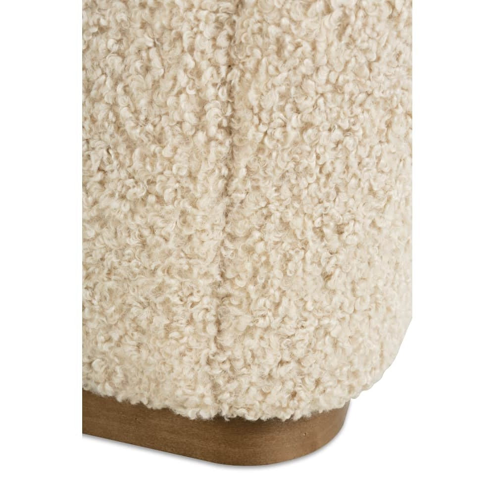 Neutral Boucle Bernie Swivel Chair