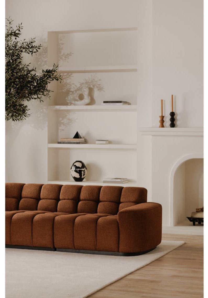 Roman L-Shaped Sectional - Rust