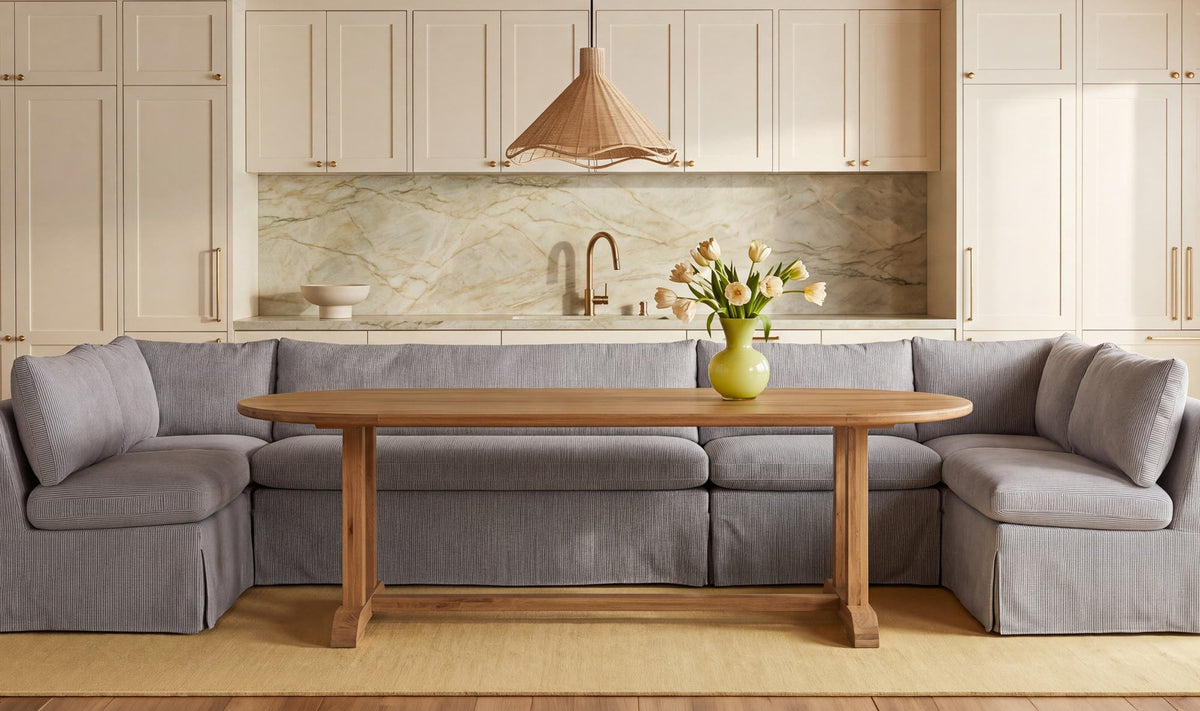 Fable Slipcover Dining Corner Chair
